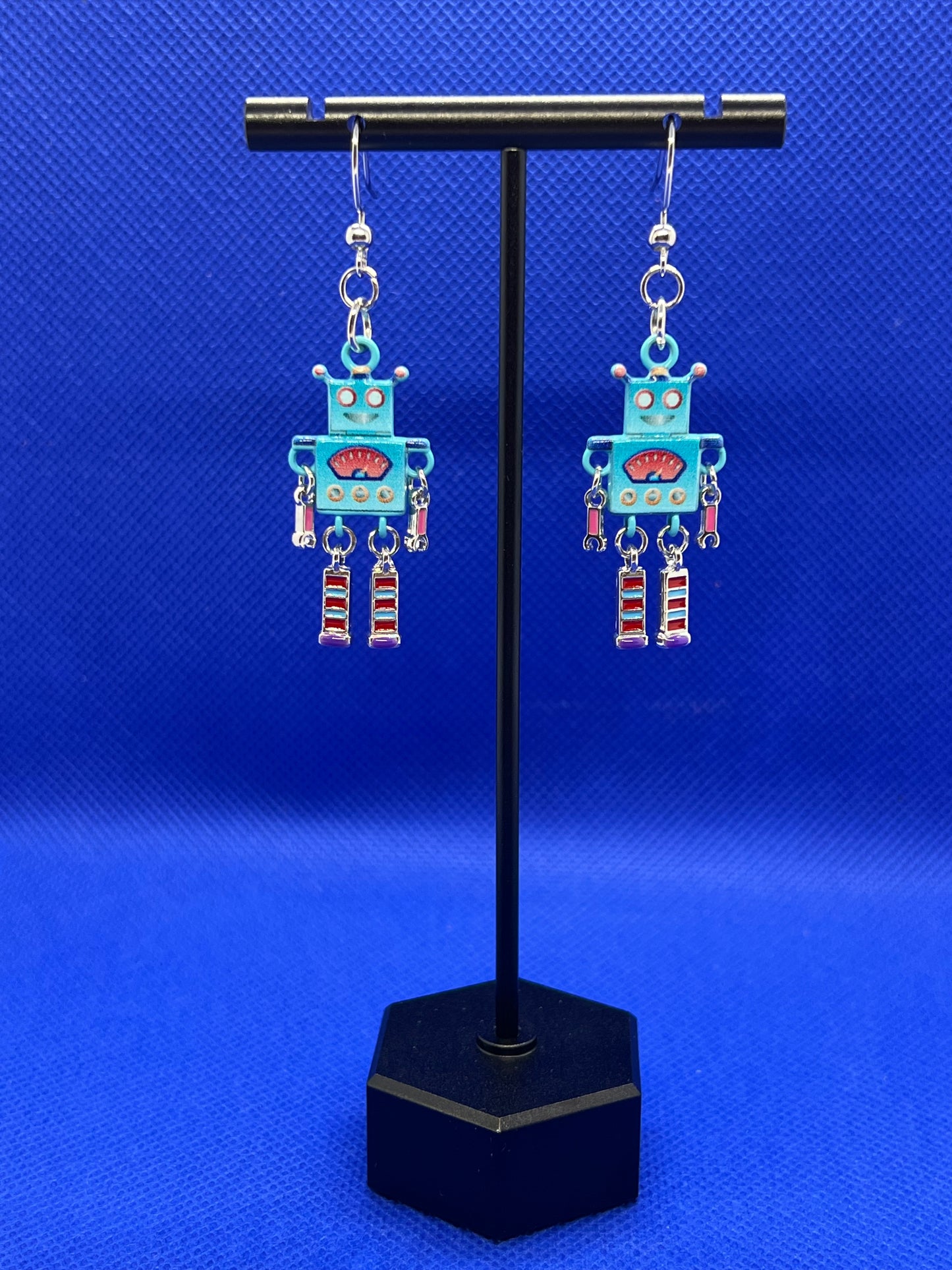 robot earrings