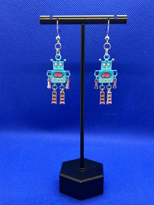 robot earrings